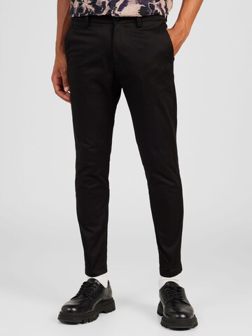 Tapered Pantaloni chino 'AJEND' di DRYKORN in nero: frontale