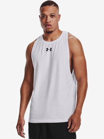 UNDER ARMOUR Performance Shirt in White: front