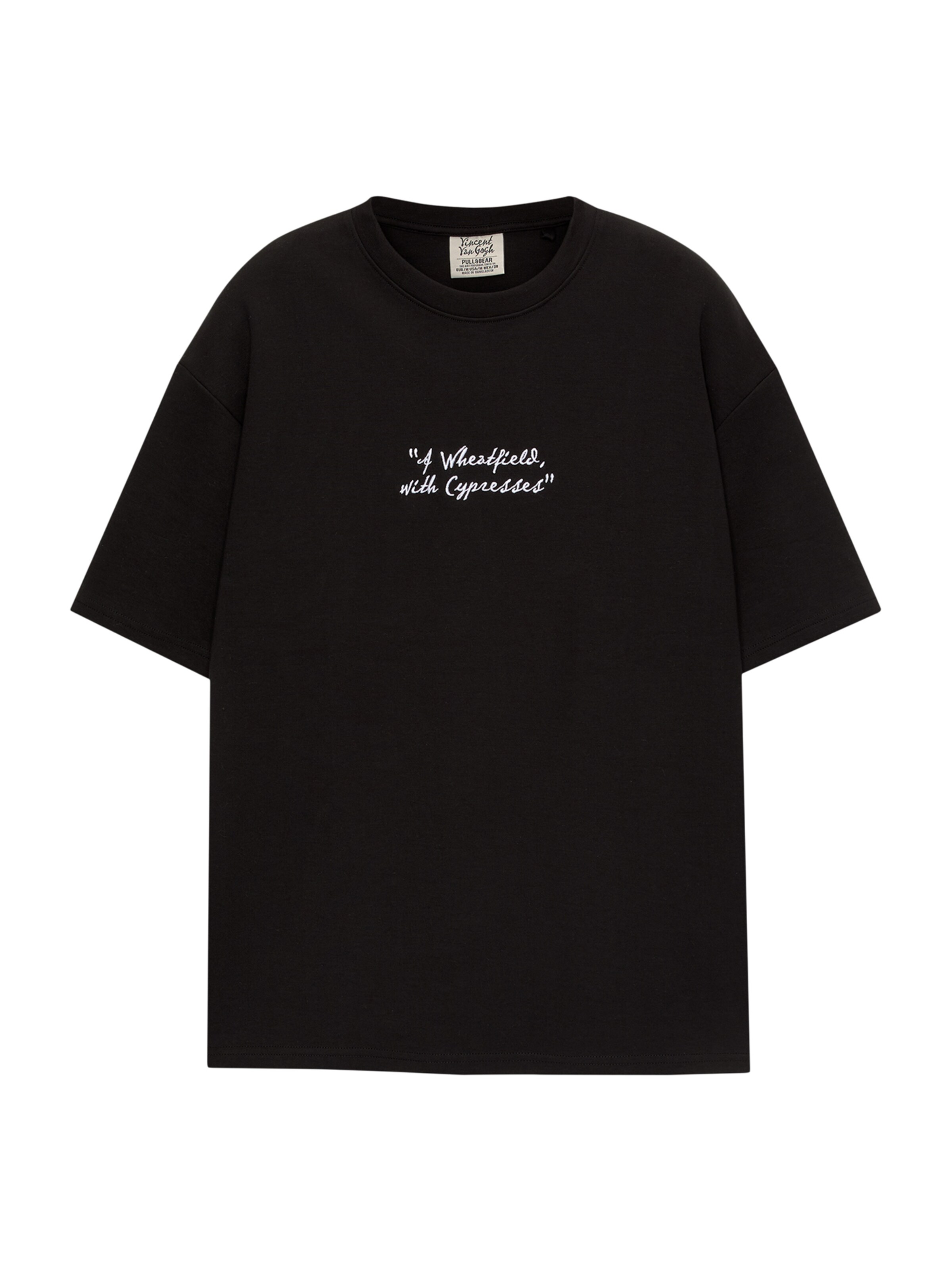Pull&Bear T-Shirt in Schwarz: Vorderseite
