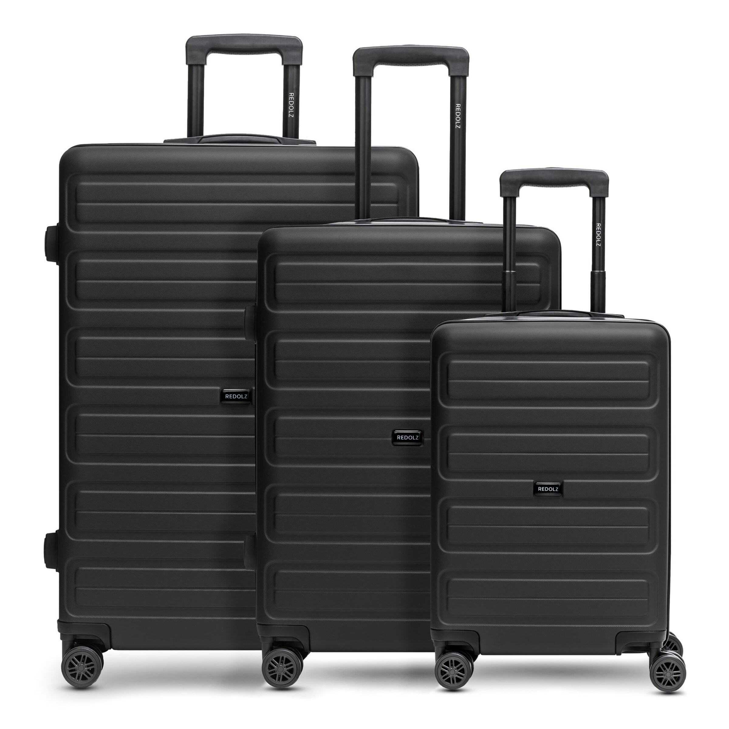 Redolz Suitcase Set in Black: front
