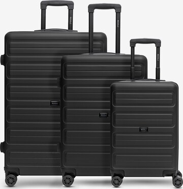 Redolz Suitcase Set in Black: front