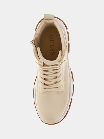 GUESS Lace-Up Ankle Boots 'Benzon' in Beige