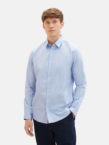 TOM TAILOR Regular Fit Hemd in Blau: predná strana