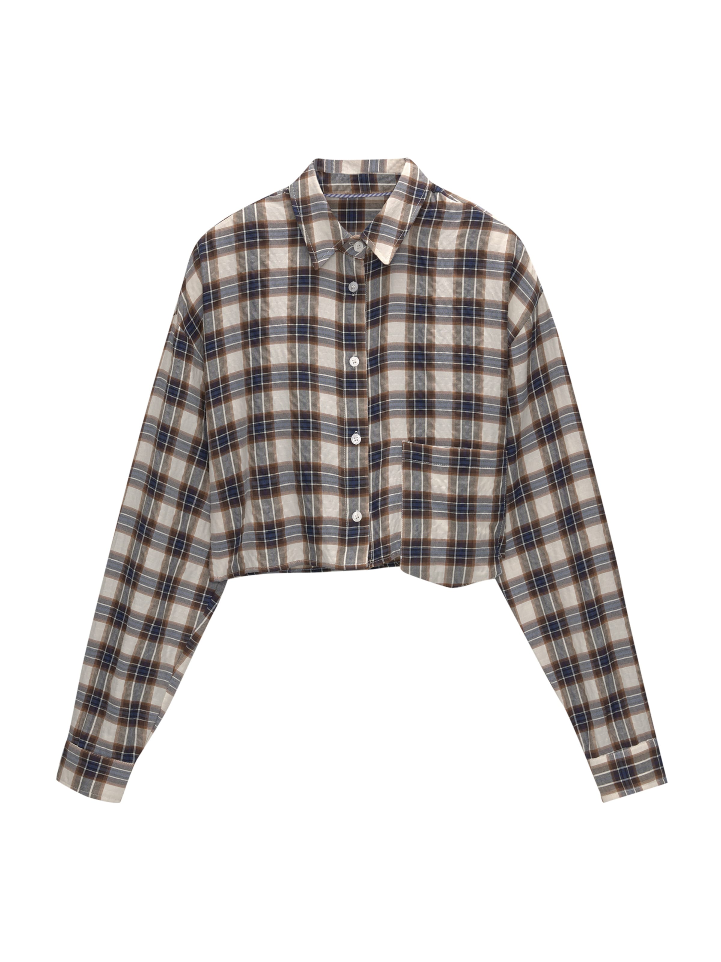 Pull&Bear Blouse in Blue: front