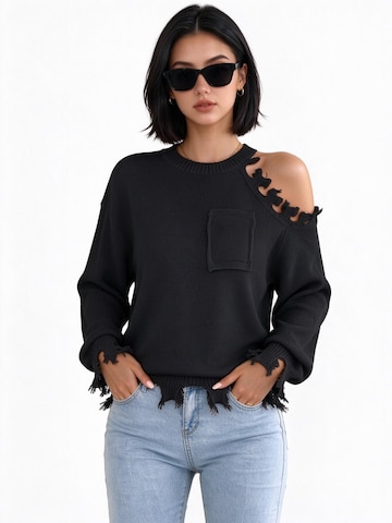 Yesfashion Trui in Zwart: voorkant