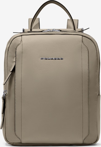 Piquadro Rugzak in Beige: voorkant