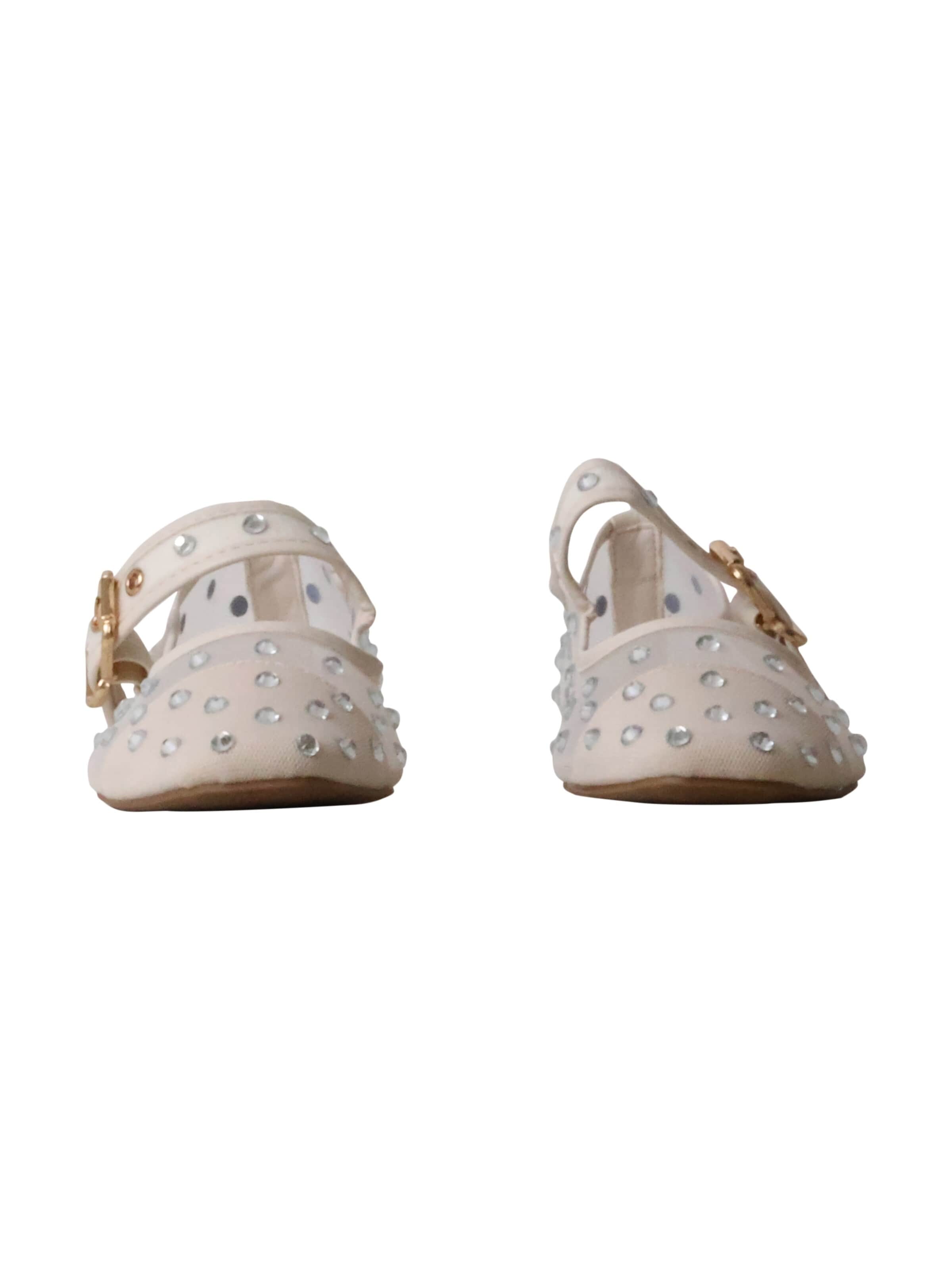 Super Mode Ballerina 'M&M Mira Max Ballerinas mit Riemchen' in Beige