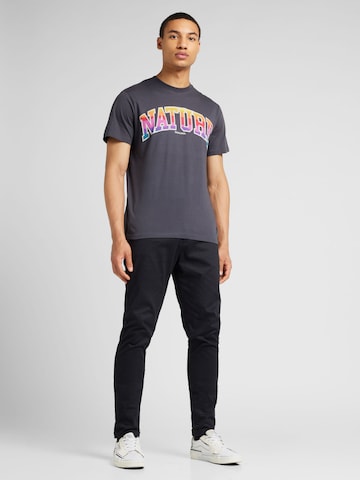 DEDICATED. T-Shirt 'Stockholm Nature Sunset Charcoal' in Grau