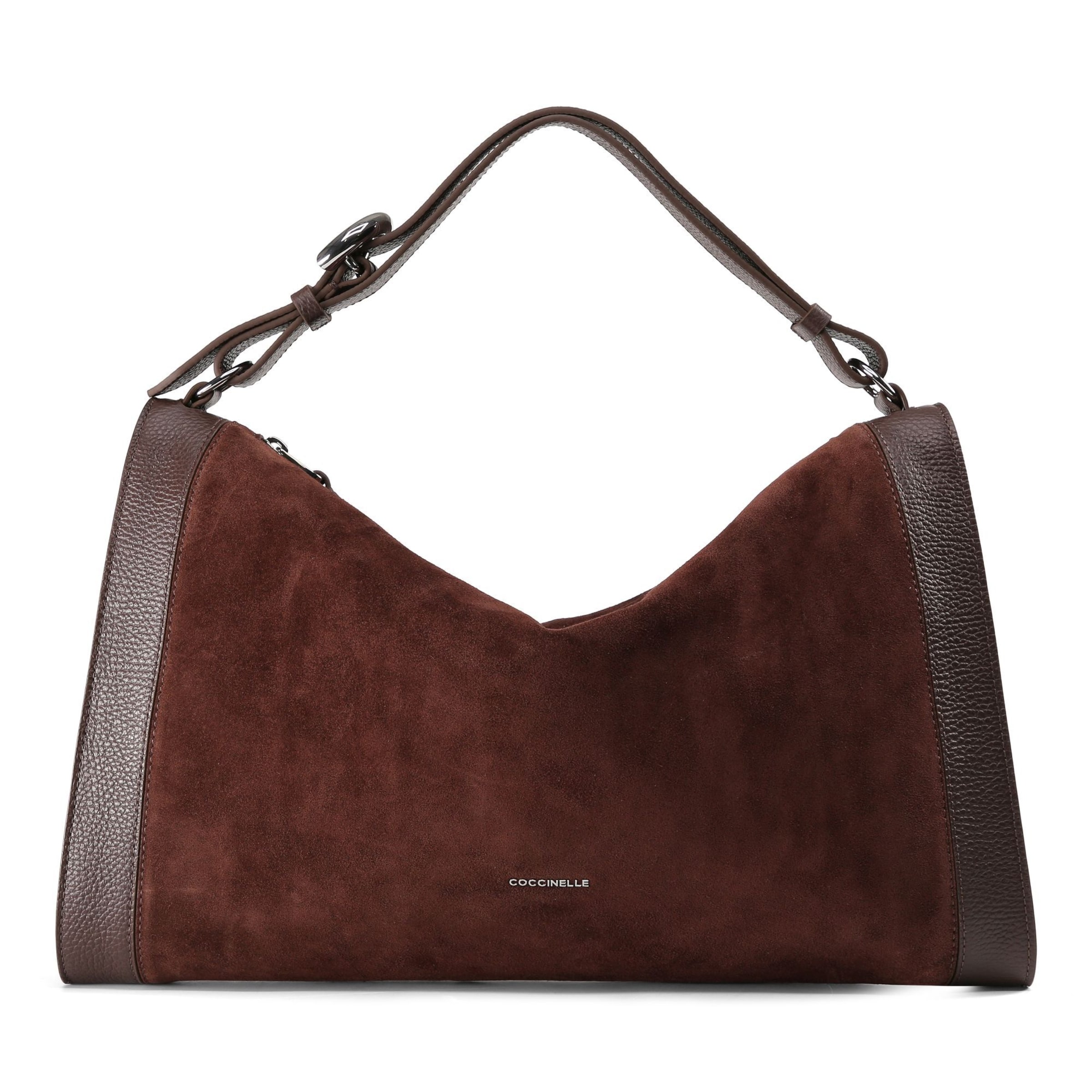 Borsa a spalla 'Elinor' di Coccinelle in marrone: frontale