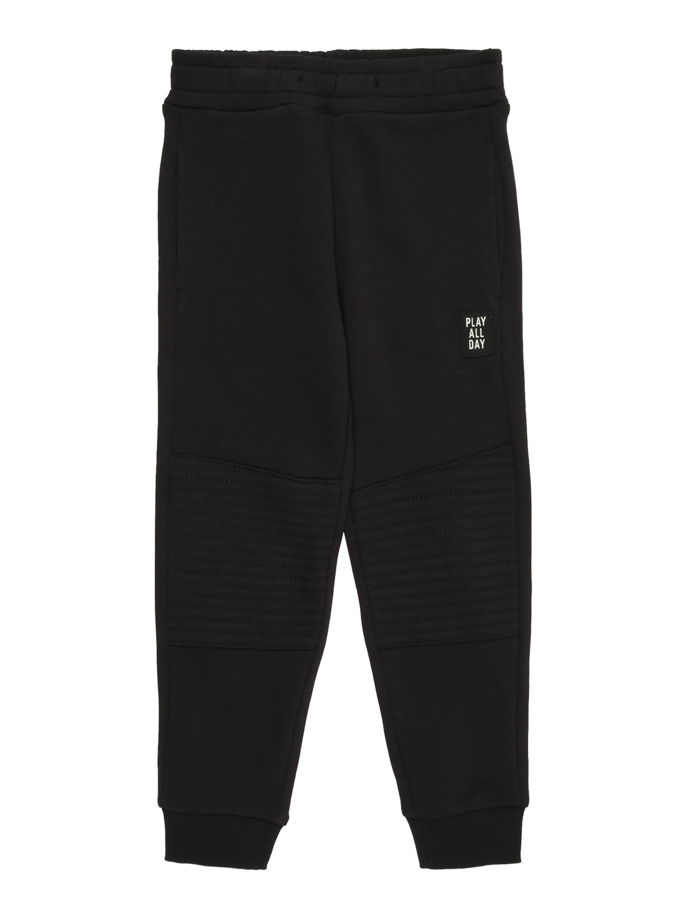 Lindex - Tapered Calças 'Essential' em preto: frente