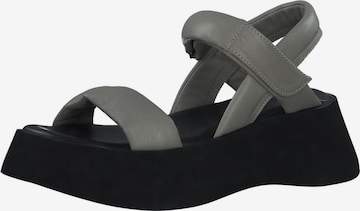 s.Oliver Strap Sandals in Grey: front