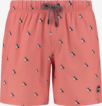 Shorts de bain 'puffin 4-way stretch' Shiwi en orange : devant