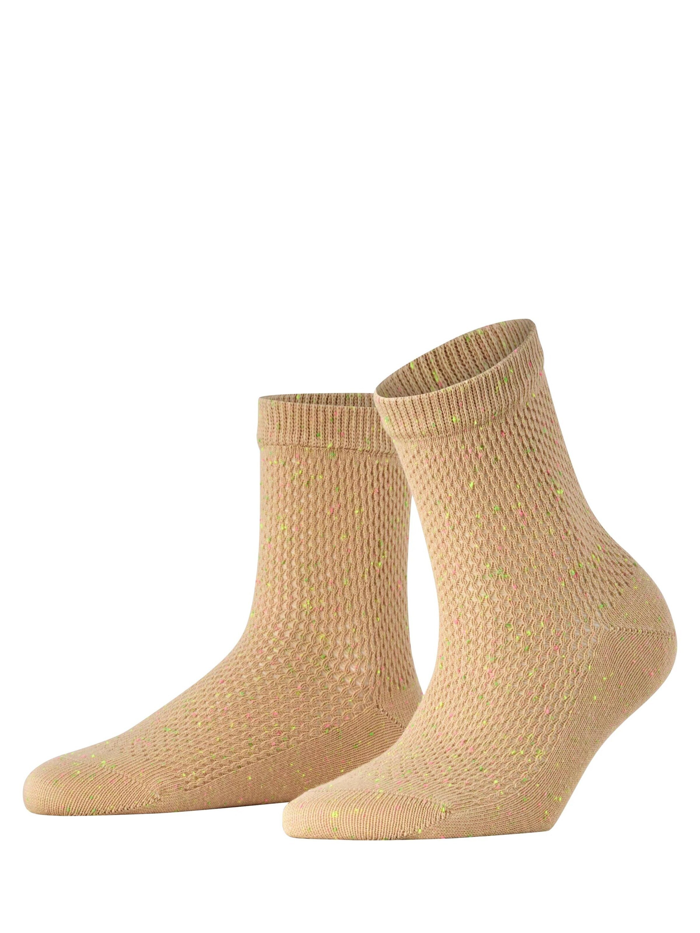 BURLINGTON Socks 'Neon Splash' in Orange: front