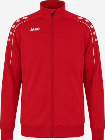 JAKO Zip-Up Hoodie 'Herren Sweatjacke' in Red: front