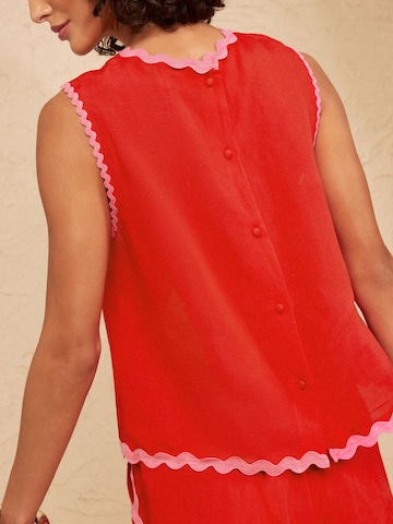 love & roses Blouse in Red