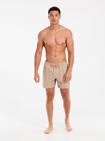 PROTEST Badeshorts 'PRTGonz' in Braun