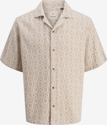Fit confort Chemise 'JPRBLUVincent' JACK & JONES en beige : devant