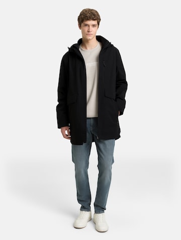 TOM TAILOR DENIM Between-seasons coat in Black