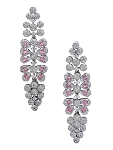 AVANT-GARDE PARIS Oorbellen in Roze: voorkant