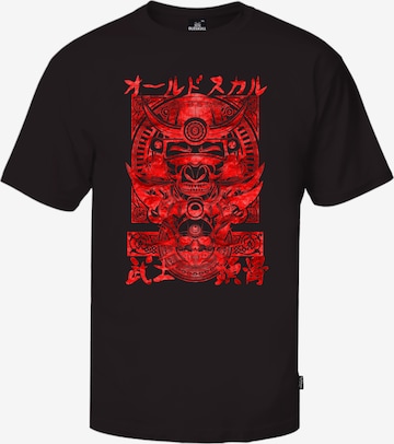 Oldskull T-Shirt in Schwarz: Vorderseite