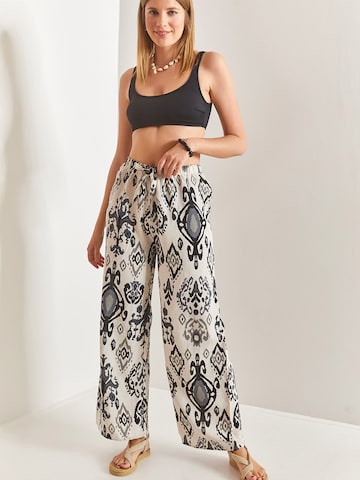 Bianco Lucci Wide Leg Bukser i sort