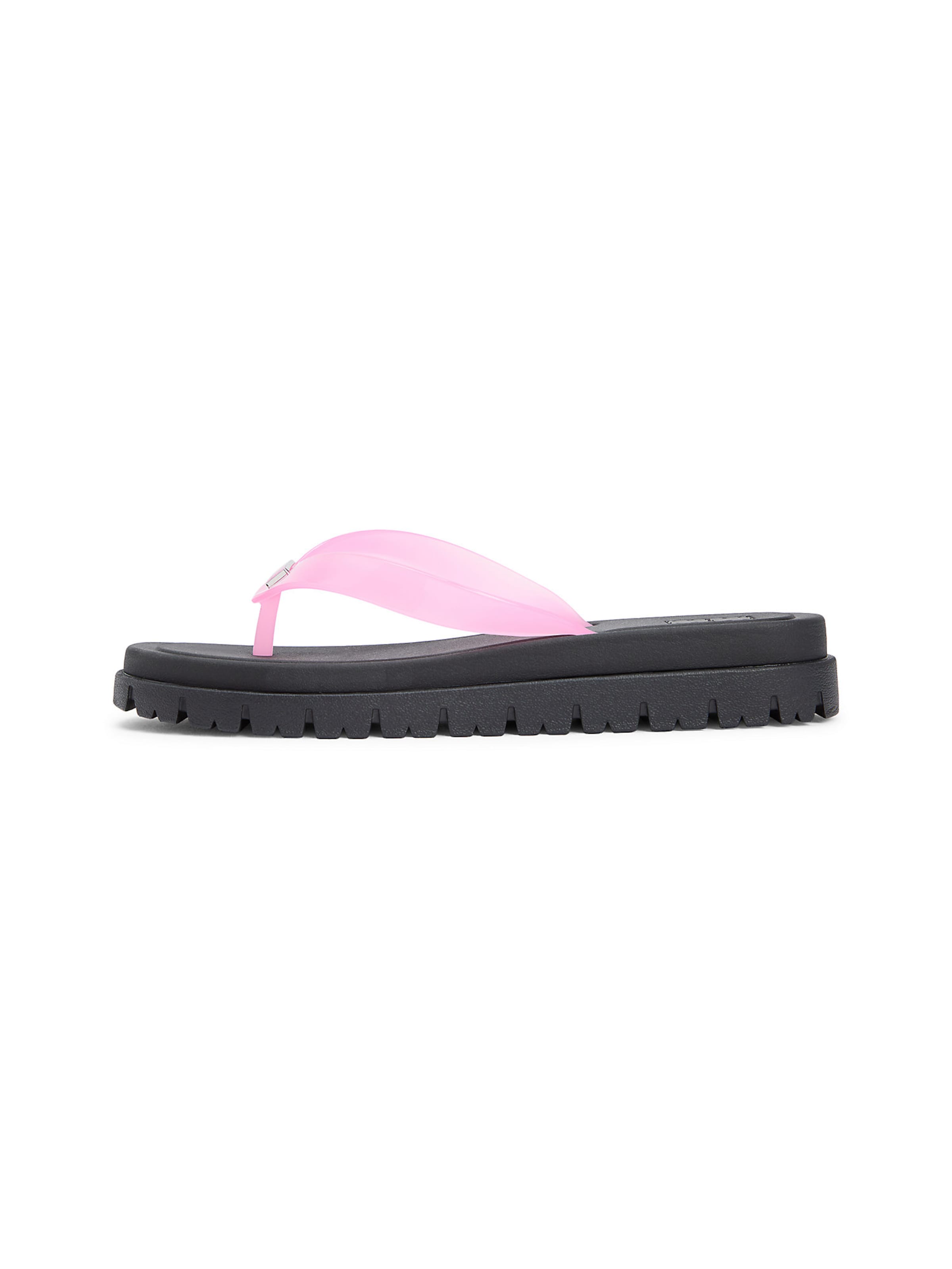 Tommy Jeans T-bar sandals in Pink: front