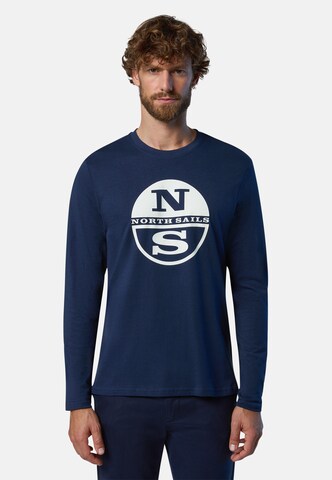 North Sails Functioneel shirt in Blauw: voorkant