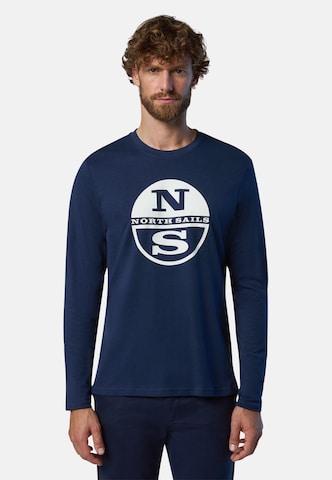 T-Shirt fonctionnel North Sails en bleu : devant