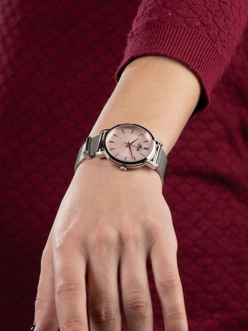 Montre à affichage analogique Lotus en rose