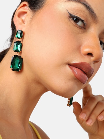 SOHI Earrings ' Shine ' in Green: front