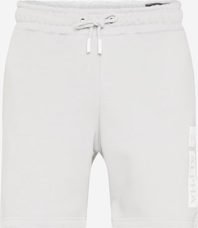 Kelnės iš ALPHA INDUSTRIES, spalva – šviesiai pilka / raudona / balta, Prekių apžvalga