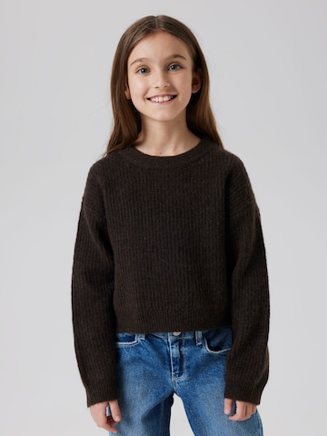 Pull-over 'NKFHOLLY' NAME IT en gris : devant