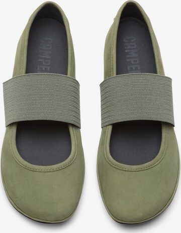 CAMPER Ballet Flats with Strap 'Right Nina' in Green