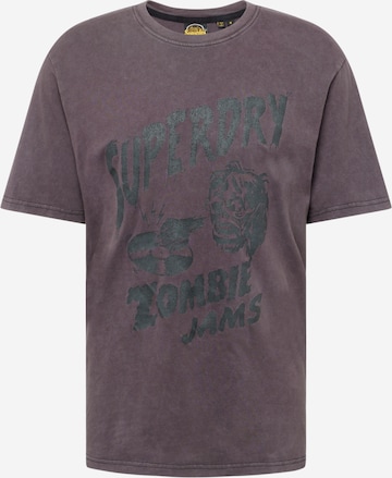 Superdry Flared T-Shirt 'Flyer' in Lila: predná strana