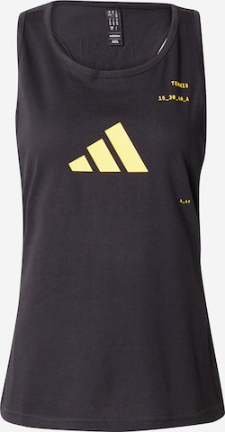 ADIDAS PERFORMANCE Sports Top 'CAT' in Black: front