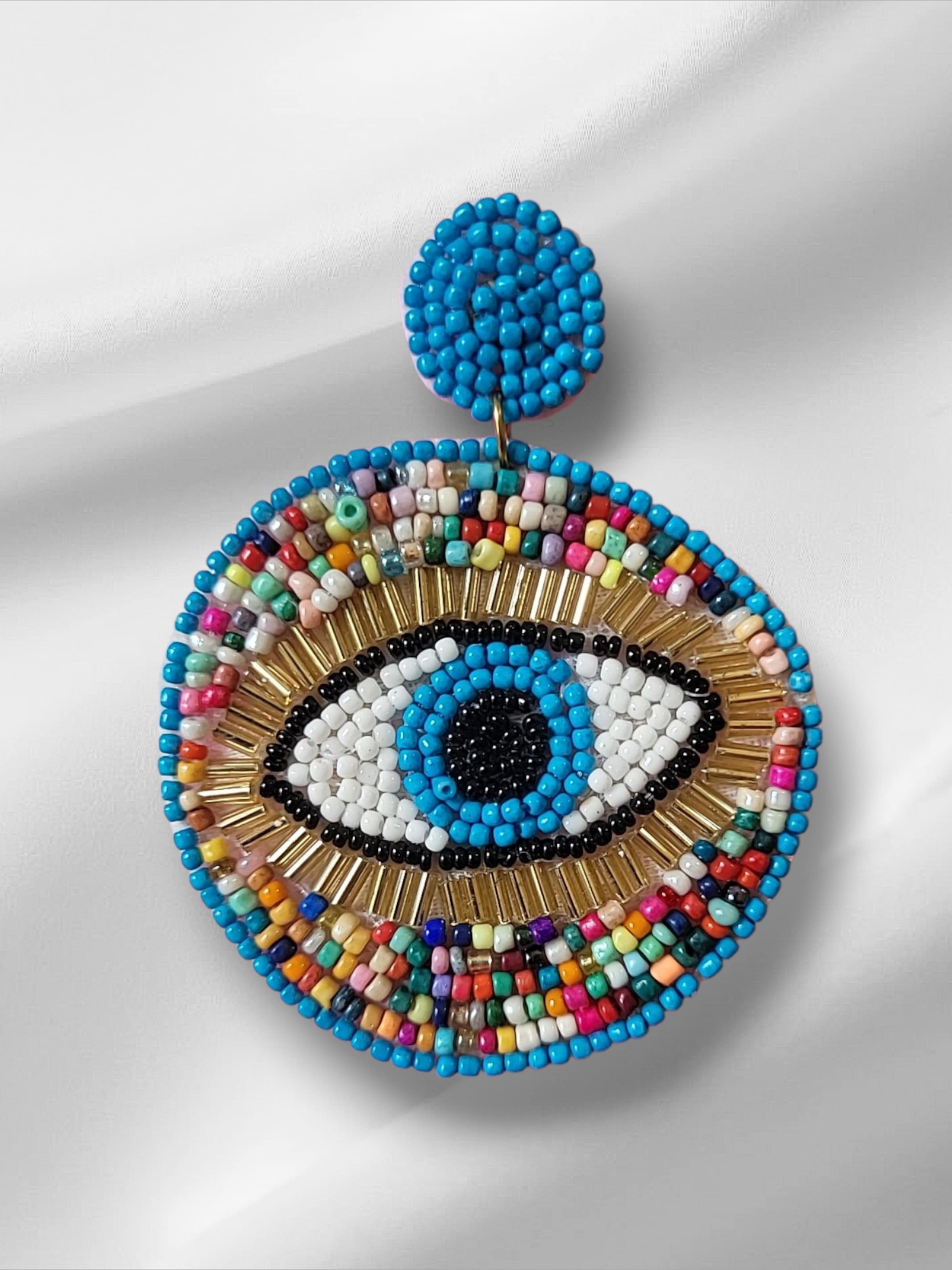 PfauGermany Ohrringe 'Evil Eye'‌ in Blau