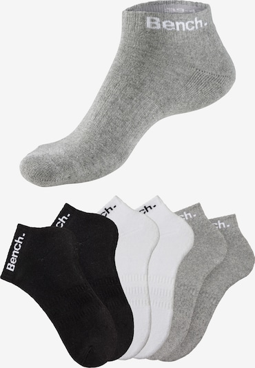 BENCH Sports socks in mottled grey / Black / White, Item view