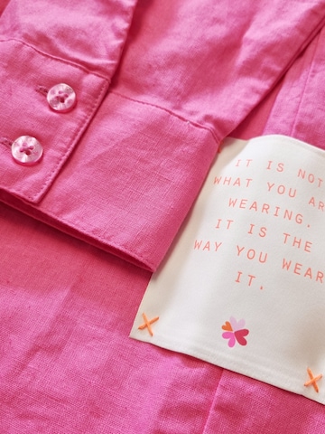 Camicia da donna 'Bluse aus Leinen - Baumwolle - GloriaC' di LIKS. Munich in rosa