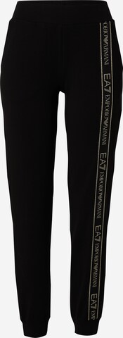 Effilé Pantalon EA7 Emporio Armani en noir : devant