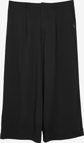 Pantalon à pince QS en noir : devant