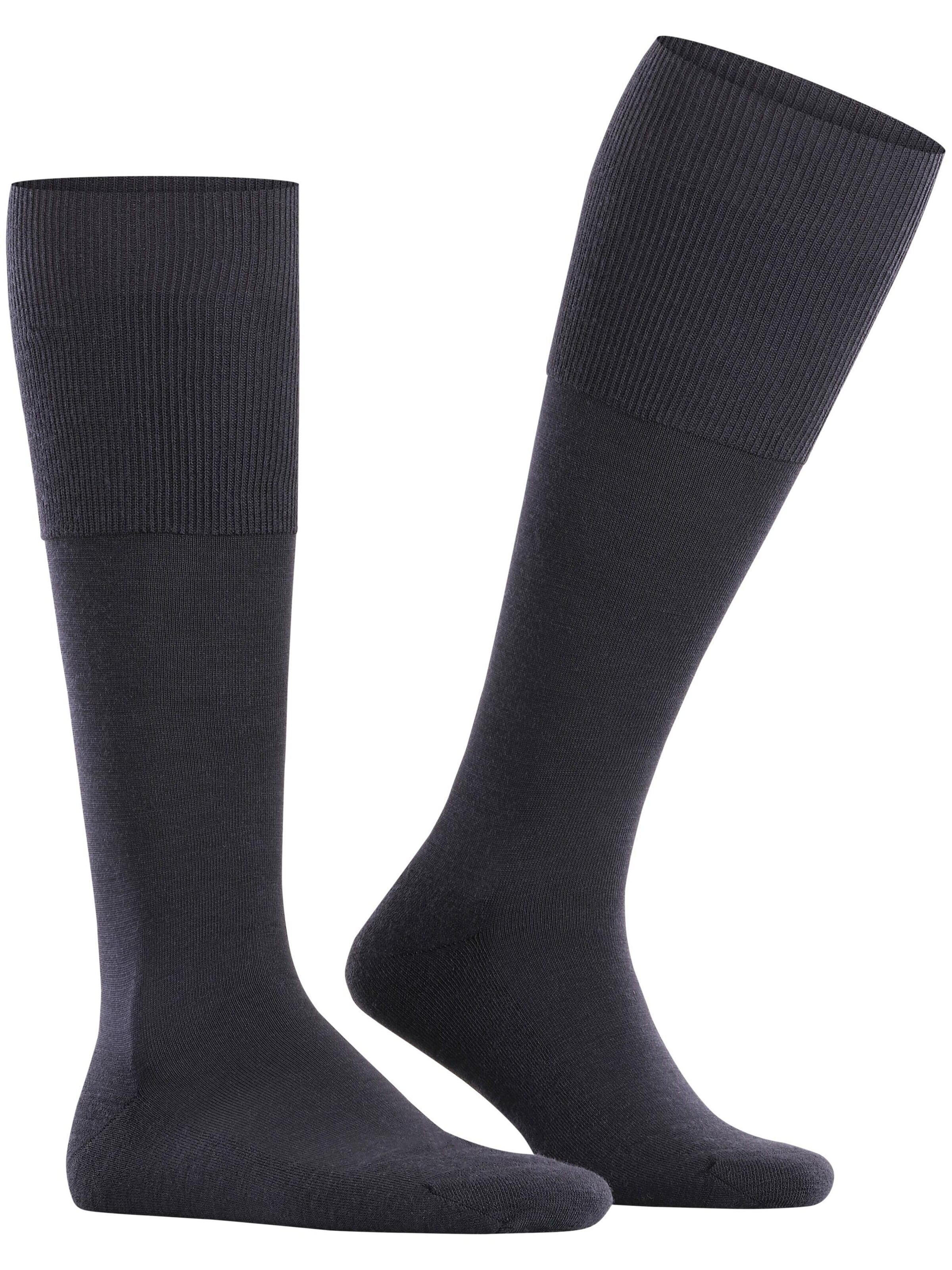 FALKE Knee High Socks 'Airport Plus' in Blue: front