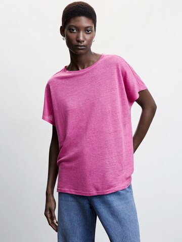 MANGO Koszulka 'LINT' w kolorze fioletowy: przód