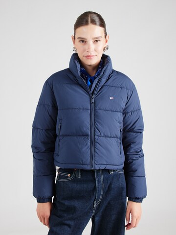 Tommy Jeans Tussenjas 'ESSENTIAL' in Blauw: voorkant