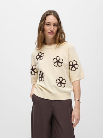 OBJECT Trui 'OBJLaney' in Beige: voorkant