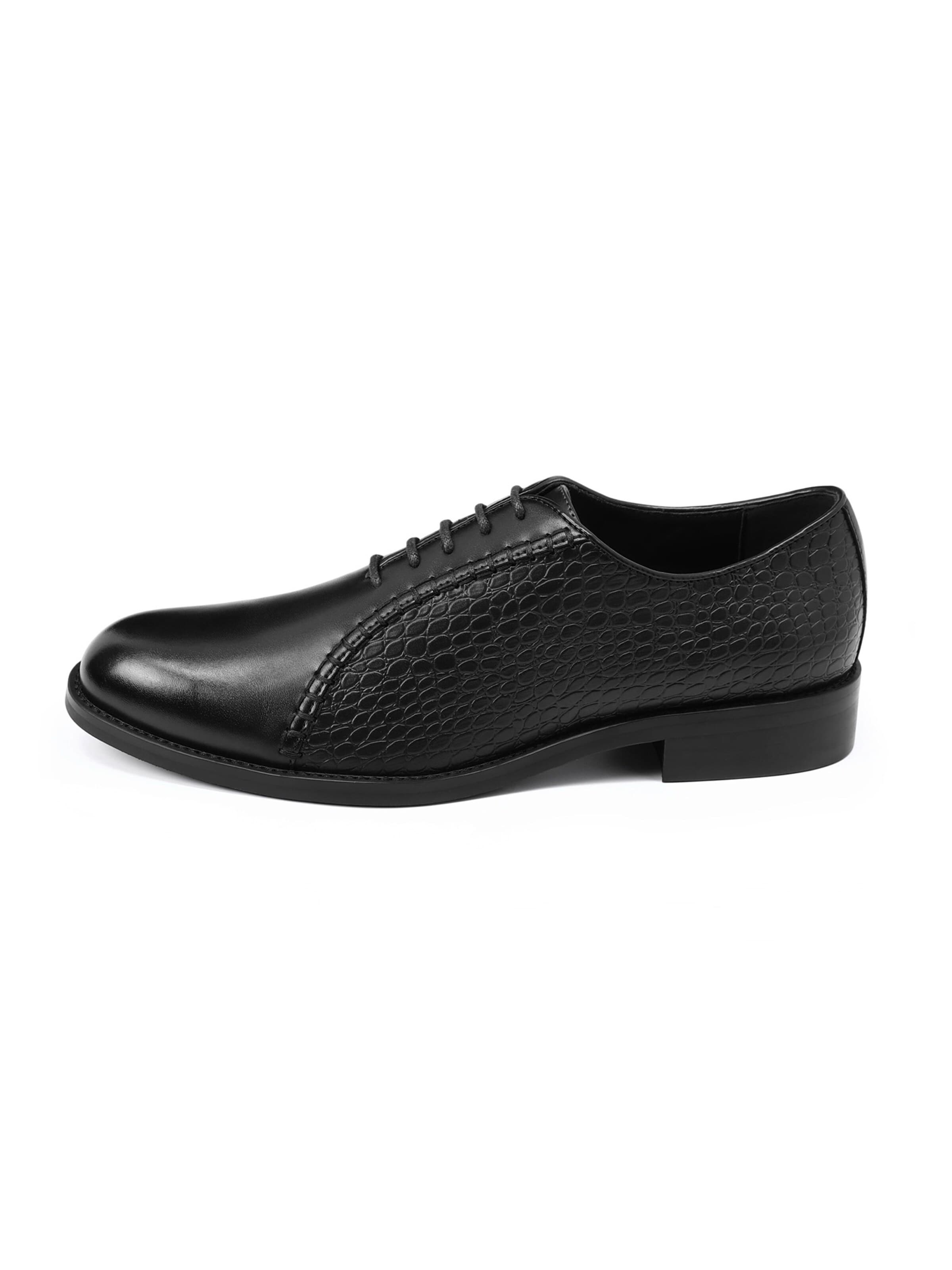 ALLTHEMEN Lace-Up Shoes 'Gleichgewicht' in Black
