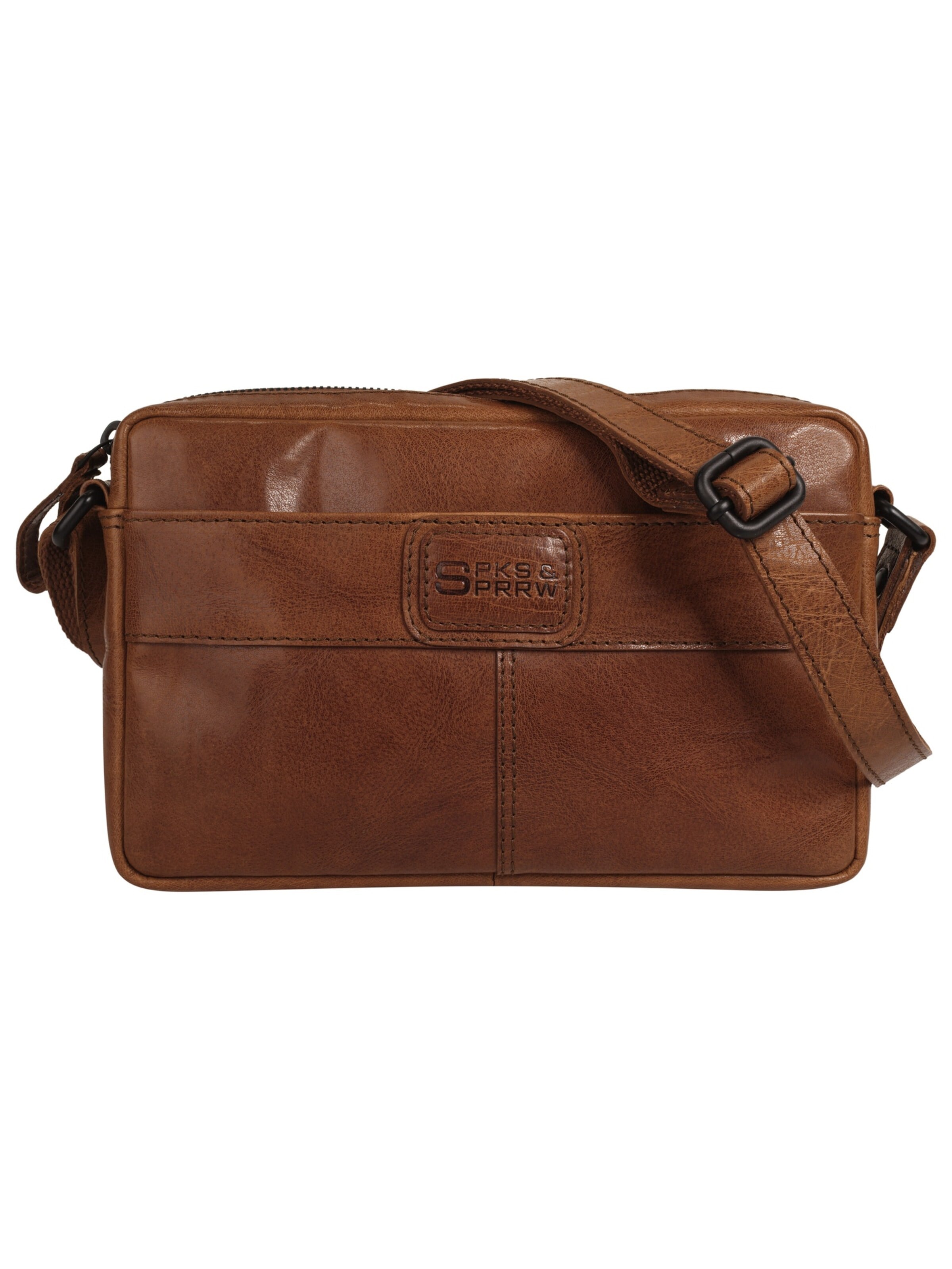 Spikes & Sparrow Crossbody Bag in Brown: front