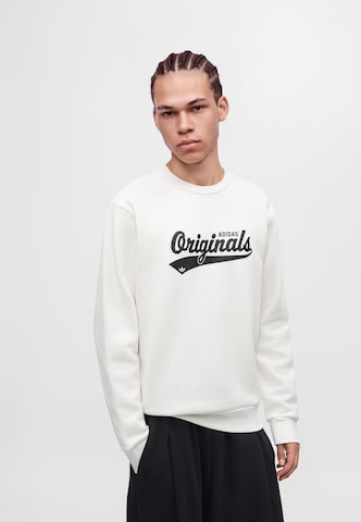 ADIDAS ORIGINALS Mikina – bílá: přední strana