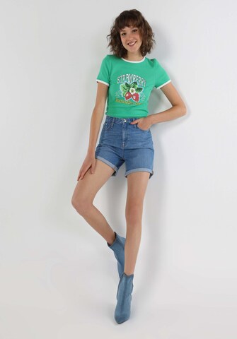 Colin's Shirt in Groen: voorkant
