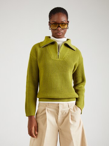 SELECTED FEMME Pulover 'SLFBLOOMIE' | zelena barva: sprednja stran