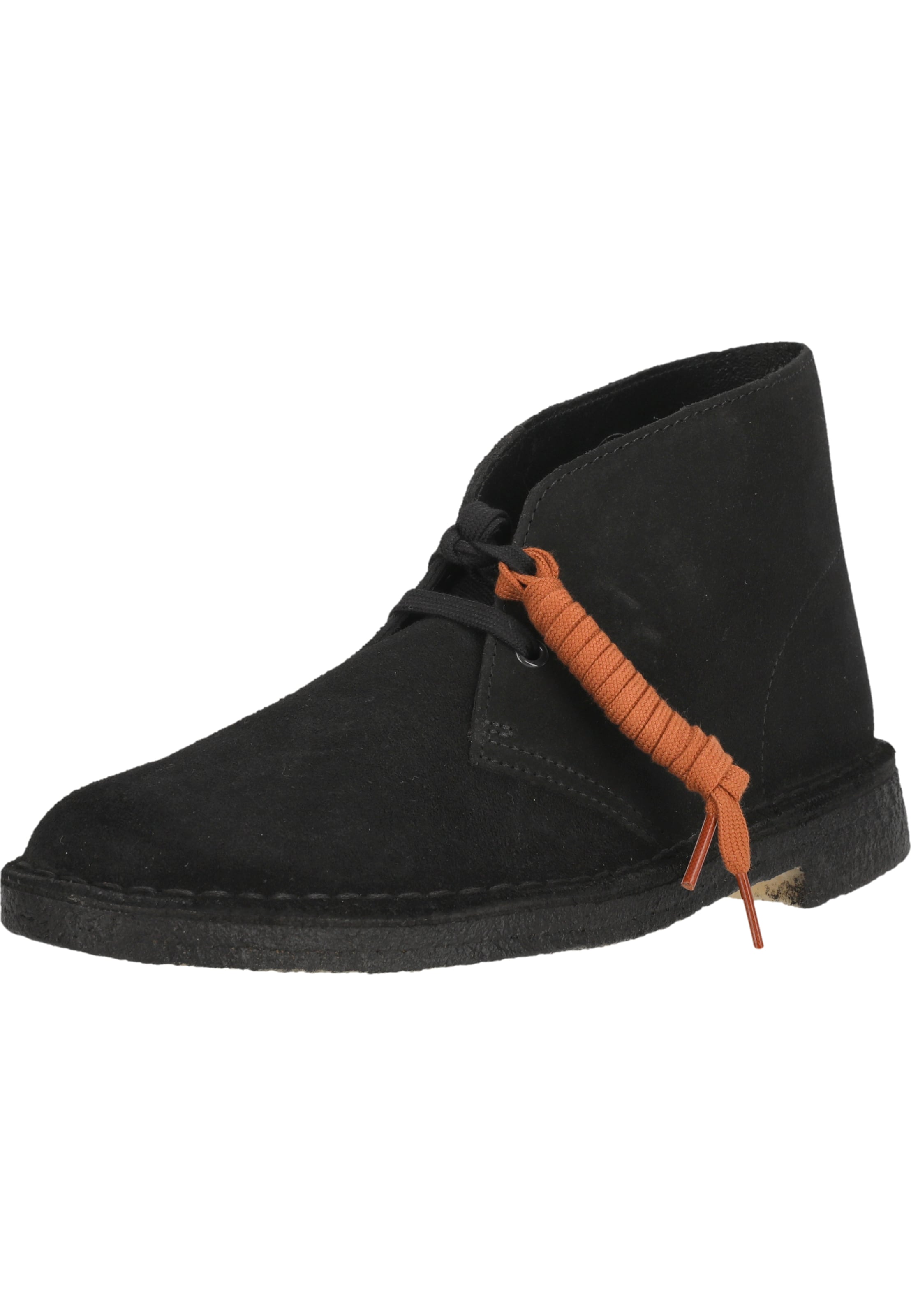 CLARKS Lace-up shoe 'Desert Boot' in Black: front